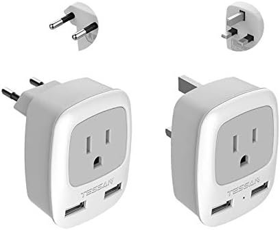 TESSAN All European Travel Plug Adapter Kit, International Power Outlet Adaptor ... - Image 2