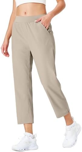 Ksmien Women's Golf Pants Lightweight High Waisted 7/8 Ankle Pant with 4 Pockets... - Image 3