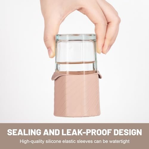 Bottle Covers for Travel, Elastic Sleeves for Leak Proofing, Travel Size Contain... - Image 4