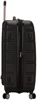 Rockland Melbourne Hardside Expandable Spinner Wheel Luggage, Black, 3 Piece (20... - Image 3