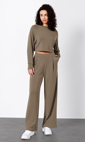 ODODOS Modal Soft Wide Leg Pants for Women High Waist Casual Relaxed Pants with ... - Image 5