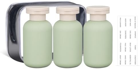 3.4 oz Travel Bottles for Toiletries, Leak Proof Squeeze Bottles Refillable, Pla... - Image 2