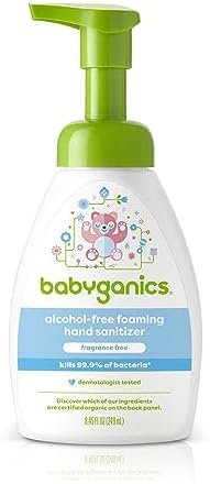 Babyganics Alcohol-Free Foaming Hand Sanitizer, Pump Bottle, Fragrance Free, 8.4... - Image 2
