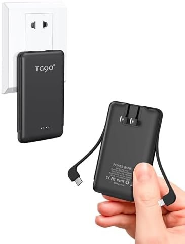 TG90° Power Bank Portable Phone Charger, 5000mAh Lightweight Battery Pack with B... - Image 2