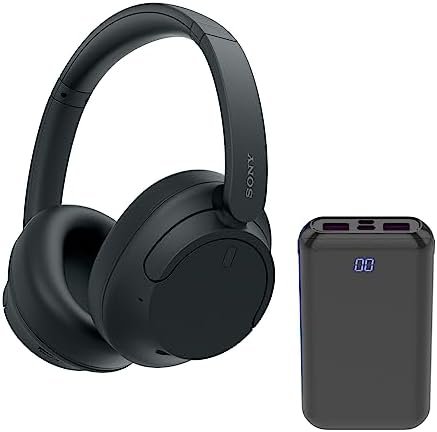 Sony WHCH720N Wireless Over The Ear Noise Canceling Headphones (Black) with Wire... - Image 2