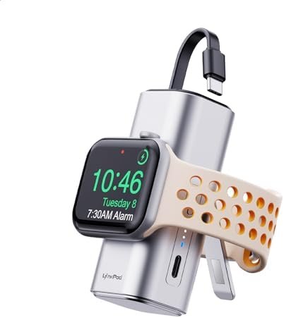 iWALK Portable Apple Watch Charger: 5000mAh 15W Fast Charging iWatch Power Bank ... - Image 2