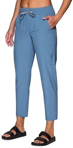 Avalanche Women's Everyday Hiking Quick Dry Woven Ripstop Ankle Pant with Pocket - Image 2