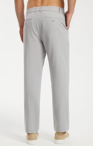 Libin Men's Imitation Linen Pants Casual Pants Lightweight Pants Summer Beach Lo... - Image 3