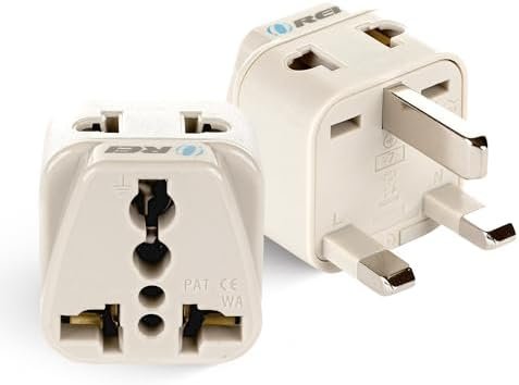 OREI USA to UK, UAE, Hong Kong & More (Type G) Travel Adapter Plug - 2 in 1 - CE... - Image 2