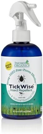 TickWise (8oz) 3 Moms Organics Tick and Insect Repellent, Made with All Natural ... - Image 2