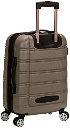 Rockland Melbourne Hardside Expandable Spinner Wheel Luggage, Silver, Carry-On 2... - Image 4