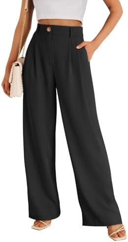 LILLUSORY Wide Leg Dress Pants Women's High Waisted Dressy Trousers - Image 2