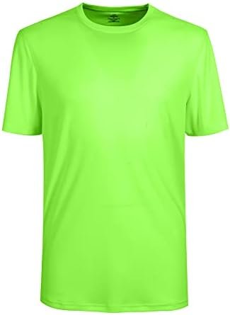 Mens Short Sleeve Outdoor Performance T-Shirt Quick Dry Crew UPF 50+ Athletic Ru... - Image 2