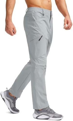 Pudolla Men's Hiking Cargo Pants Water Resistant Lightweight Quick Dry Breathabl... - Image 3