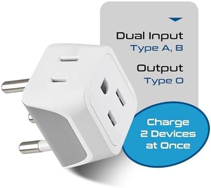 Ceptics Thailand Travel Adapter with Dual Usa Input (Type O) Ultra Compact - 3 P... - Image 5