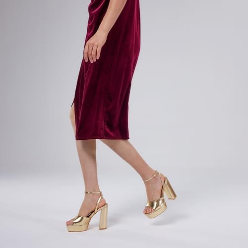 Elisabet Tang Chunky Heeled Platform Sandals for Women,4.7 Inch Block Heels with... - Image 7