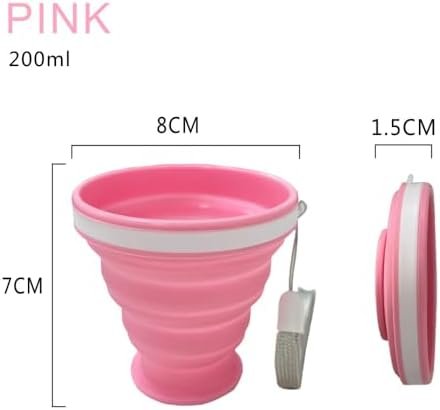 Collapsible Water Bottles 500 ml 2 pack with silicone collapsible cup 200 ml 2 p... - Image 5