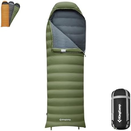 KingCamp Ultralight Down Sleeping Bag, 650 FP Compact Cold Weather 3-4 Season Sl... - Image 2