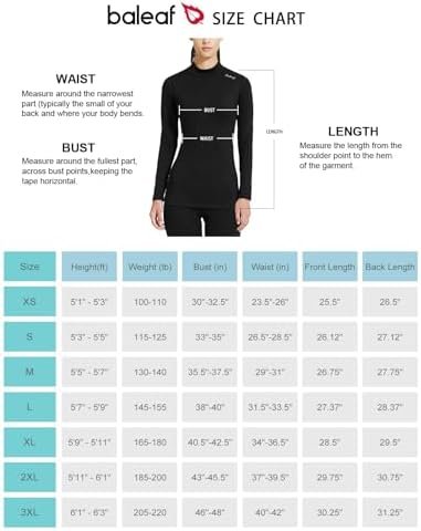 BALEAF Women's Thermal Shirts Long Sleeve Tops Running Workout Fleece Clothes Co... - Image 7