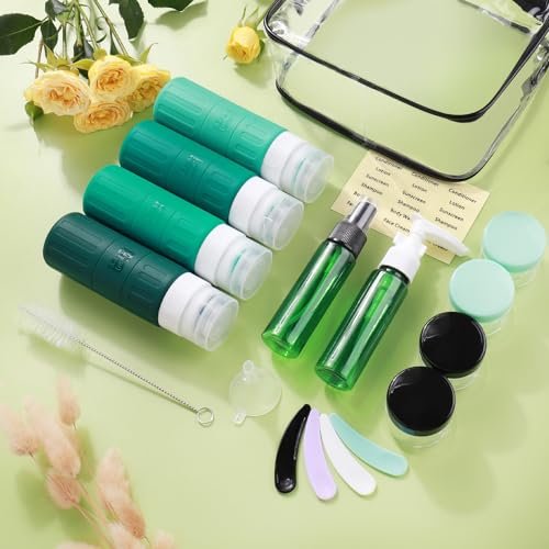 GLAMFIELDS Travel Bottles for Toiletries,TSA Approved 3.3oz Size LeakProof Silic... - Image 7