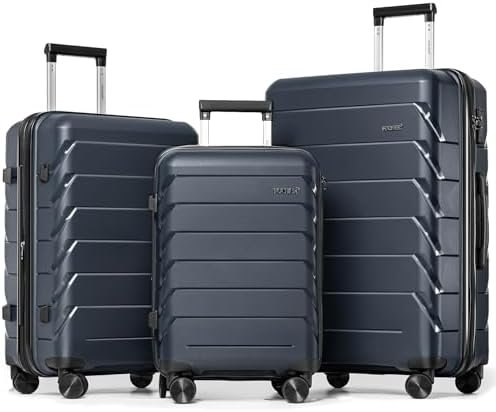 FOCHIER F Expandable Luggage Sets 3 Piece With TSA Lock,Luggage Set PP Material ... - Image 2