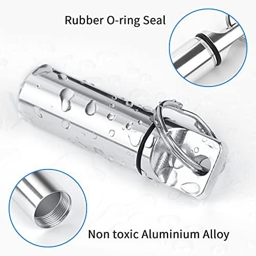 Small Portable Pill Box Keychain (3 Pack), Aluminium Alloy Mini Pill Organizer C... - Image 5