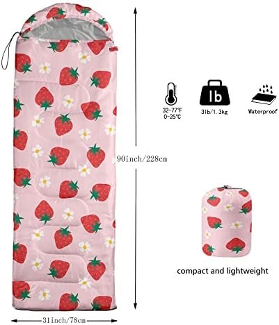 BSNTHO Camping Sleeping Bags,3 Season Warm & Cool Weather,Lightweight,Waterproof... - Image 6
