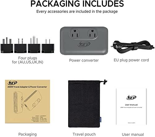 Converter, 220V to 110V, Step Down Voltage Converter & Power Adapter, Internatio... - Image 8