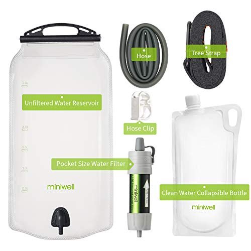 miniwell Gravity Water Filter Straw Ultralight Versatile Hiker Water Filter Opti... - Image 3