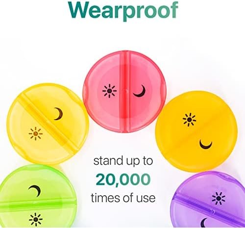 Sukuos Weekly Pill Organizer 7 Day 2 Times a Day, Large Daily Pill Box Easy to O... - Image 4