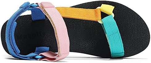 Women's Platform Sandals Casual Wedge Adjustable Velcro Arch Support Yoga Mat He... - Image 6