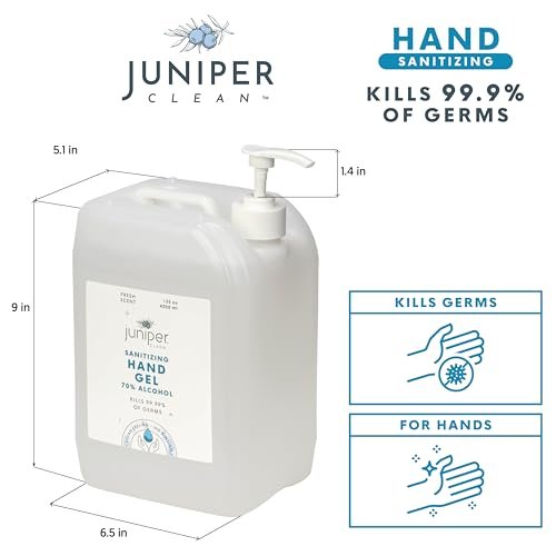 Hand Sanitizer Gel with 70% Alcohol 1.06 Gallon with Pump - Image 8