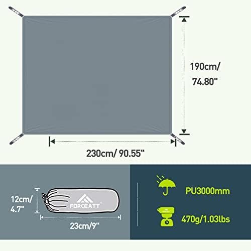 Forceatt Waterproof Camping Tarp, 2 and 3 Person Ultralight Tent tarp for Picnic... - Image 3