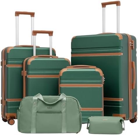 LONG VACATION Luggage Set 4 Piece Luggage ABS Carry on Suitcase Hardside Luggage... - Image 2