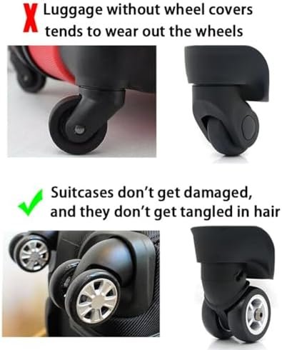 New Luggage Protection Covers, 8Pcs Luggage Compartment Wheel Protection Cover, ... - Image 6