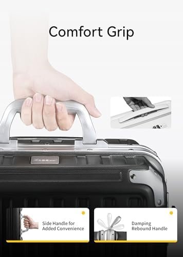 LUGGEX Luggage Sets 2 Piece with Aluminum Frame, Polycarbonate Zipperless Carry ... - Image 9