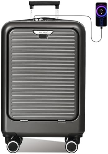 FOCHIER Carry On Luggage 22x14x9 Airline Approved with Front Compartment & USB P... - Image 2