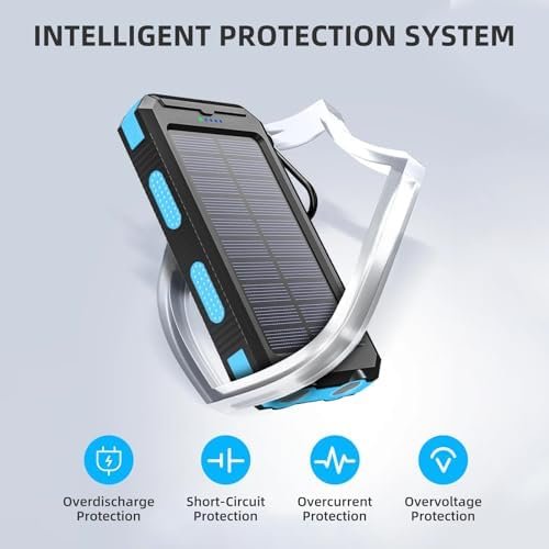 Solar Charger, 38800mAh Power Bank, Portable Charger Fast Charger Dual USB Port ... - Image 8