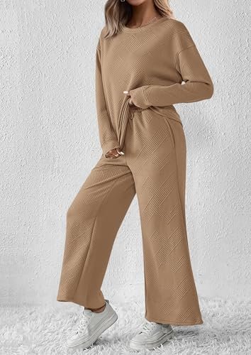 PRETTYGARDEN Women's 2 Piece Outfits Fall Casual Long Sleeve Pullover Tops and W... - Image 10
