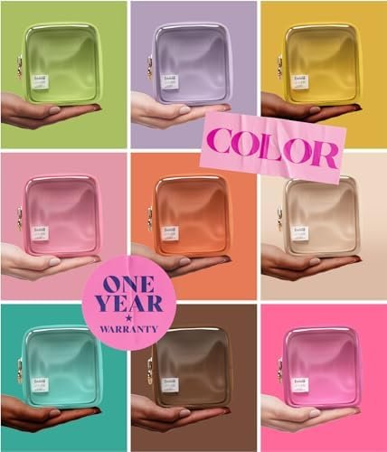 Embla Clear Cosmetic Bag Makeup Bag, Clear Zipper Pouch Cosmetics Bags Cute Wome... - Image 6