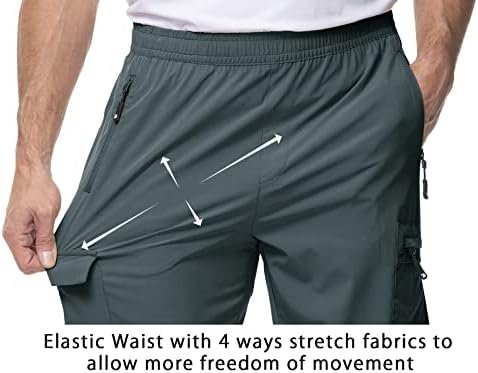 TBMPOY Men's Lightweight Hiking Travel Pants Cargo Pockets Quick Dry Stretch Wat... - Image 6