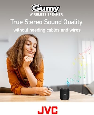JVC Portable Gumy Wireless Speaker with Surround Sound, Bluetooth 5.3, Lightweig... - Image 7