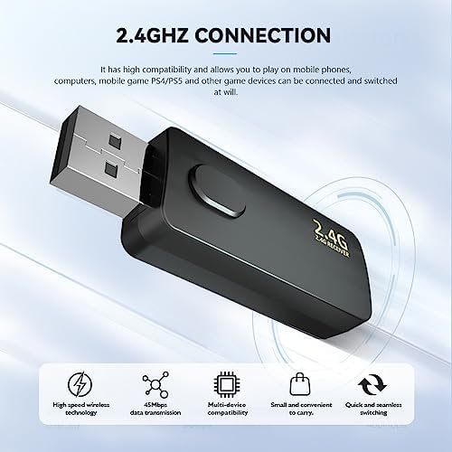 ANC Active Noise Cancelling Headphones Bluetooth 5.3, 80H Play Time, Stereo Head... - Image 4