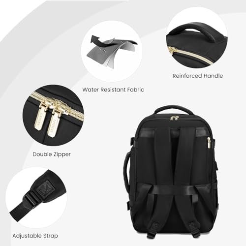 LOVEVOOK Travel Backpack for Women & Men, 45L Carry On Backpack, Personal Item B... - Image 6