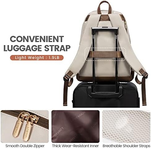 LOVEVOOK Travel Laptop Backpack Women,15.6 Inch Water Resistant Travel Backpack ... - Image 9