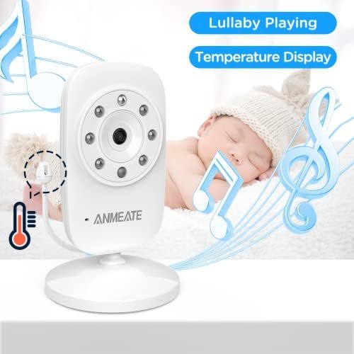 ANMEATE Video Baby Monitor with Digital Camera, Digital 2.4Ghz Wireless Video Mo... - Image 5