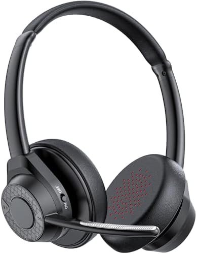 Wireless Bluetooth Headset with Noise Canceling Microphone, 2024 Bluetooth V5.4 ... - Image 2