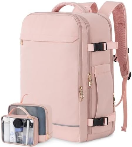 Travel Backpack for Women, 40L Travel Bag Personal Item Size, Waterproof Carry O... - Image 2