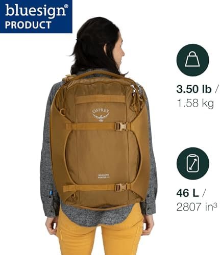 Osprey Sojourn Porter 46L Travel Backpack, Koseret Green - Image 3