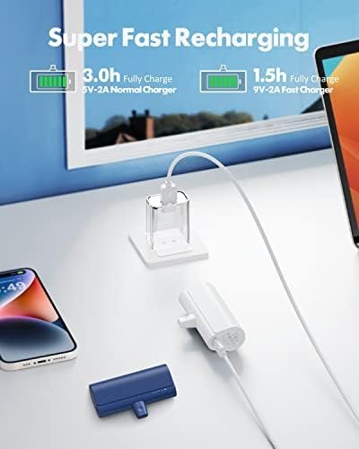 VEGER 2 Pack Portable Chargers for iPhone, 5000mAh Mini Fast Charging Power Bank... - Image 6